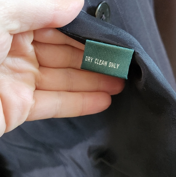 NWT Lauren Ralph Lauren Wool Pinstripe Brown Buttoned Blazer 14P $250 - Picture 11 of 16